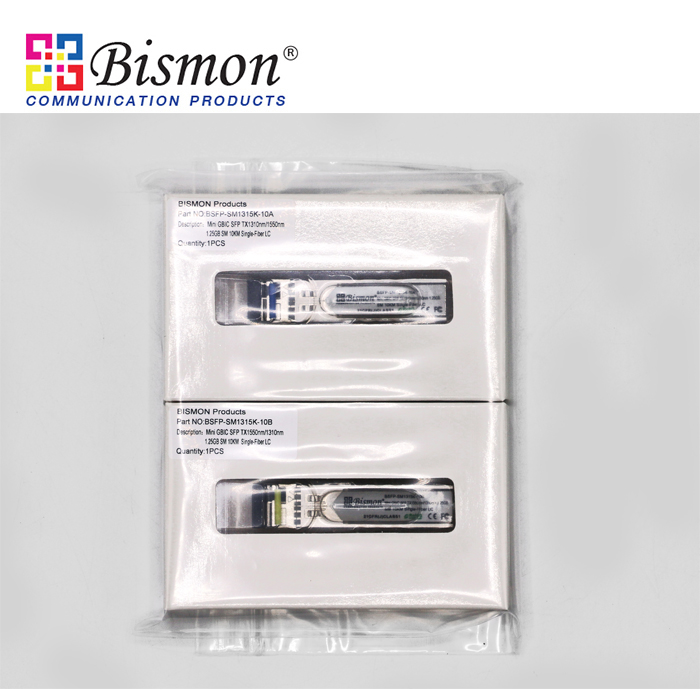 SFP transceiver module 1.25GB,3.3V,1000Base-LX,SM 20Km 1310/1550nm wavelength (Pair)
